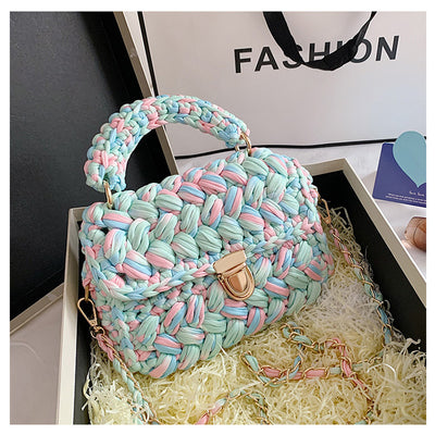 Bolsa Mensajera Tejida a Mano - Diseño Artesanal Crochet - Image 11