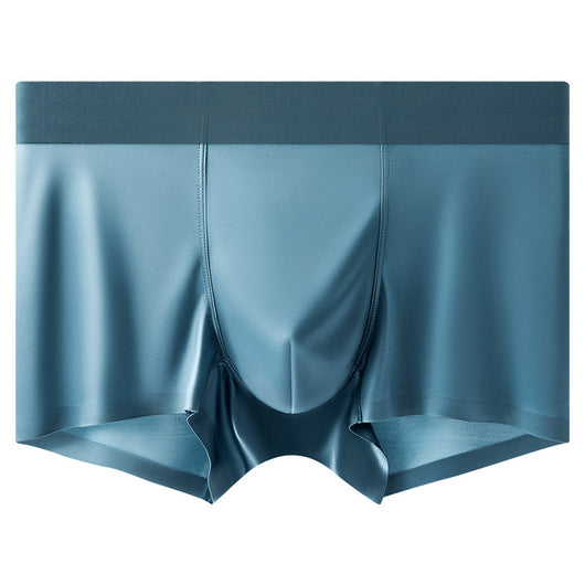 Calzoncillos Boxer Briefs de Seda de Hielo Satinada Antibacteriana para Hombre - Image 6