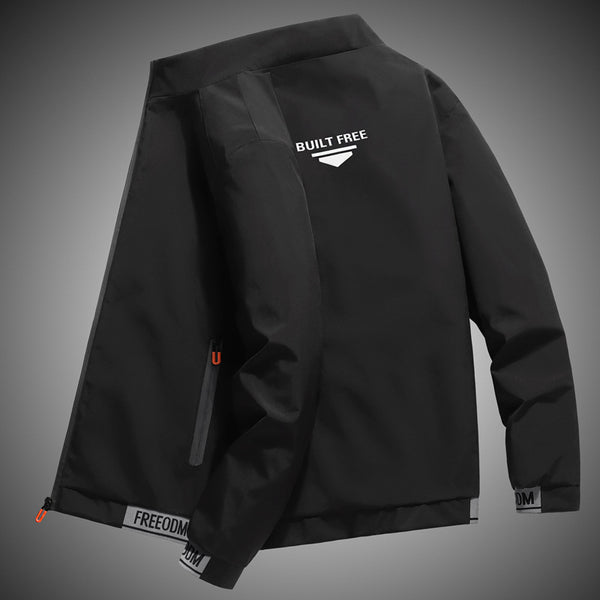 Chaqueta Deportiva Casual para Hombre Cuello Alto Otoño