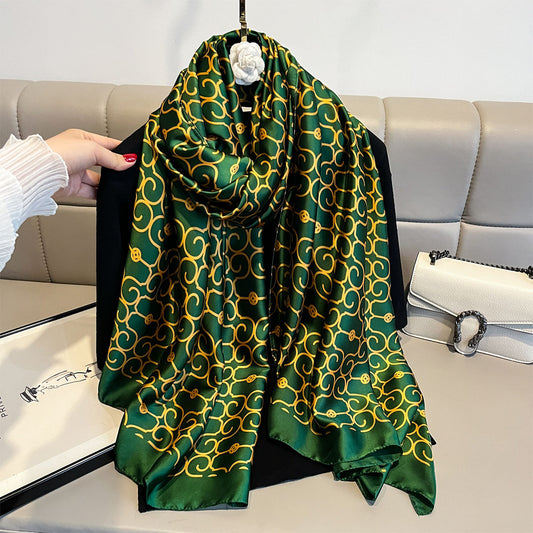 Chal Verde Versátil y Elegante