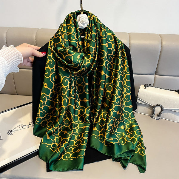 Chal Verde Versátil y Elegante