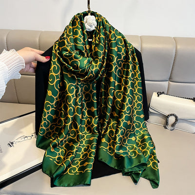Chal Verde Versátil y Elegante