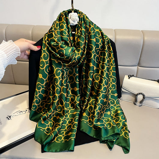 Chal Verde Versátil y Elegante
