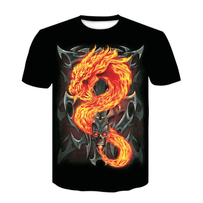 Playera Hombre Manga Corta Estampado 3D Digital - Image 8