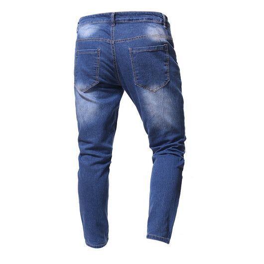 Jeans Slim Fit Rotos con Parches para Hombre - Estilo Moderno - Image 3