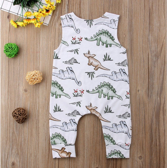 Pijama Dinosaurio para Bebé - Enterizo de Gateo Suave y Cómodo