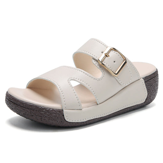 Sandalias Talla Grande Mujer Verano Suela Suave con Alzada - Image 5