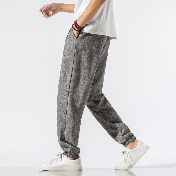 Pantalones de Lino Japonés para Hombre