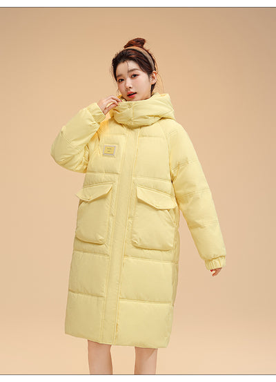 Chaqueta Acolchada Coreana de Algodón con Capucha - Largo Medio - Image 17