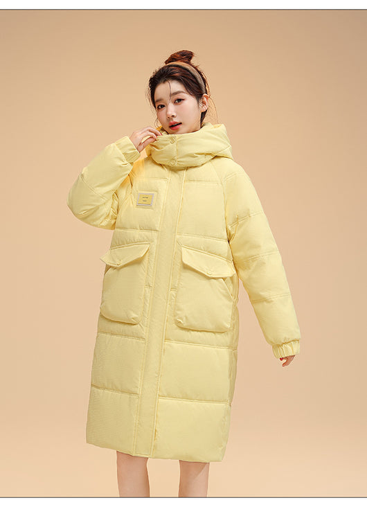 Chaqueta Acolchada Coreana de Algodón con Capucha - Largo Medio - Image 17