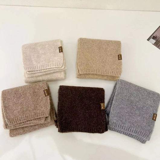 Bufanda Infantil Otoño Invierno Cashmira Artificial con Flor Clip - Image 21
