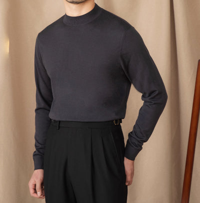 Suéter Slim Fit de Lana Merino para Commute Diario - Image 4