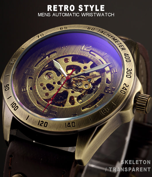 Reloj Mecánico Automático Vintage Hueco de Estilo Nostálgico - Image 5