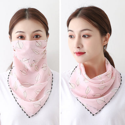 Pañuelo de Seda Protector Solar para Mujer - Máscara Cuello y Cara Verano - Image 6