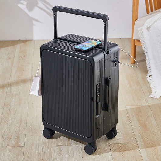 Maleta Trolley Multifuncional con Cargador USB y Ruedas Universales 20 Pulgadas - Image 9