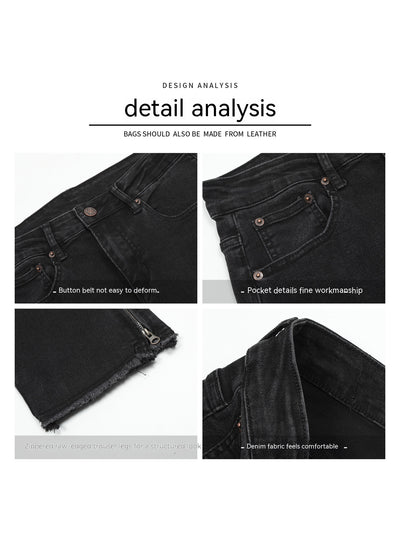Jeans Rectos con Cierre Lateral y Orilla Sin Rematar - Image 7