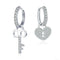 Aretes de Llave y Candado