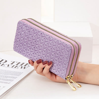 Bolso Móvil de Cuero Brillante con Doble Compartimento y Rayas - Image 15