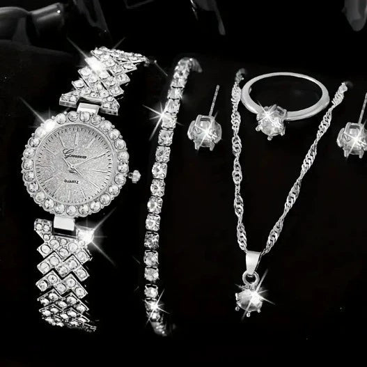Reloj para Mujer con Diamantes Incrustados - Conjunto Cornucopia - Image 5