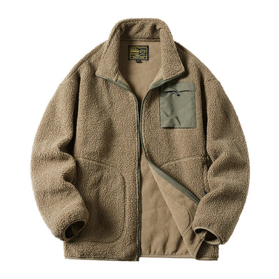 Chaqueta Denim con Forro de Terciopelo Talla Grande Hombre - Image 12