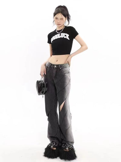 Pantalón Vaquero Talle Alto Rotos Modernos Casual - Image 7