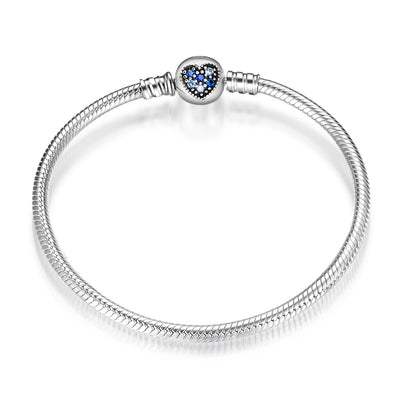 Pulsera de Plata Esterlina S925 con Cadena de Serpiente y Dijes Intercambiables - Image 9