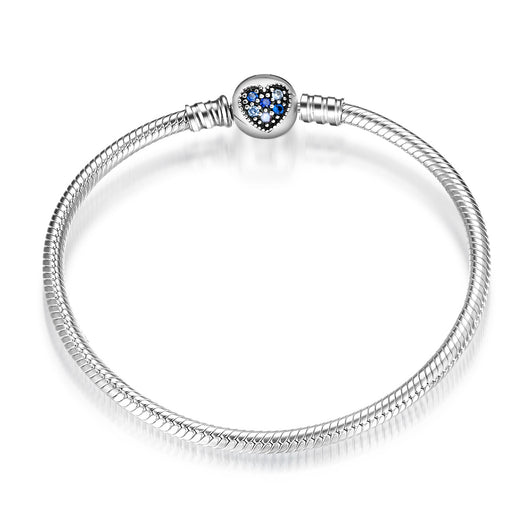 Pulsera de Plata Esterlina S925 con Cadena de Serpiente y Dijes Intercambiables - Image 9