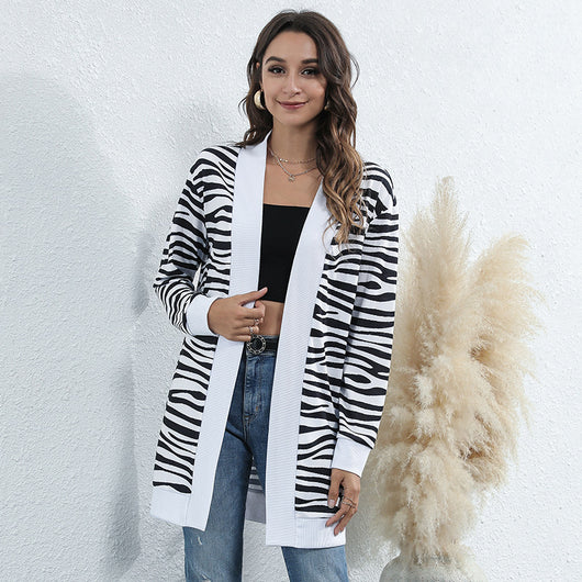 Cardigan Tejido Estampado Leopardo Tie-Dye Navideño - Image 4
