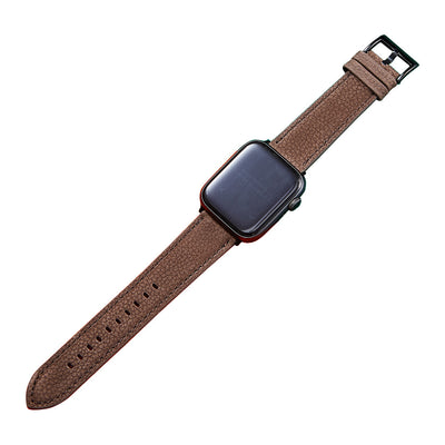 Correa de Cuero para Apple Watch SE - Patrón Lichi con Acabado Aceitado - Image 9