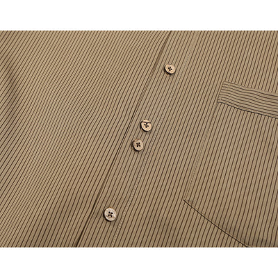 Camisa Suelta de Rayas Verticales para Hombre - Versátil y Cómoda - Image 6