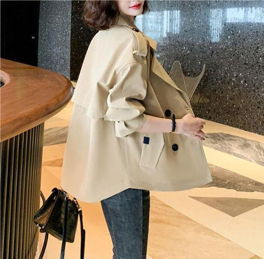 Chaqueta Casual Oversize Estilo Coreano con Cuello Solapa - Image 7