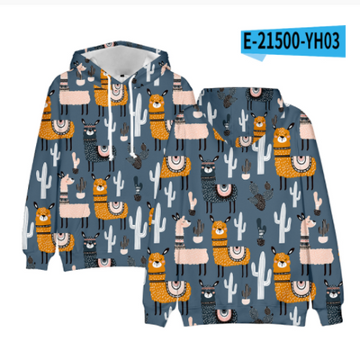 Sudadera con Capucha Estampado Digital 3D Tendencia Actual - Image 10