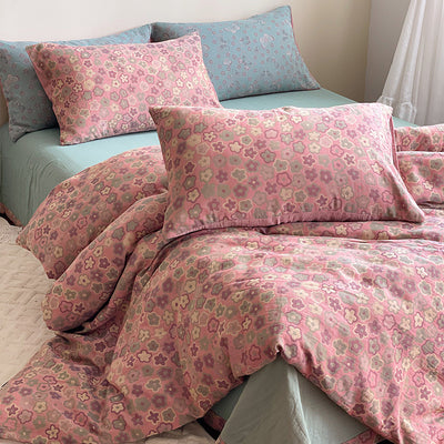 Juego de Sábanas Jacquard de Algodón Gasa Doble Capa - 4 Piezas - Image 18