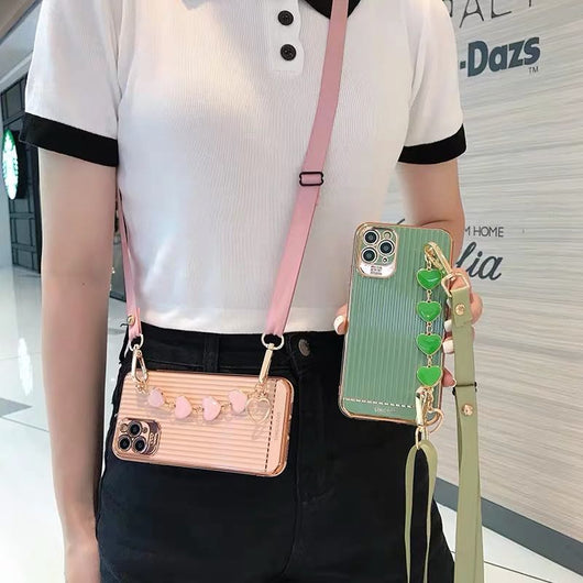 Funda Protectora de Silicona Blanda Compatible con Apple con Correa de Muñeca Antigolpes - Image 10