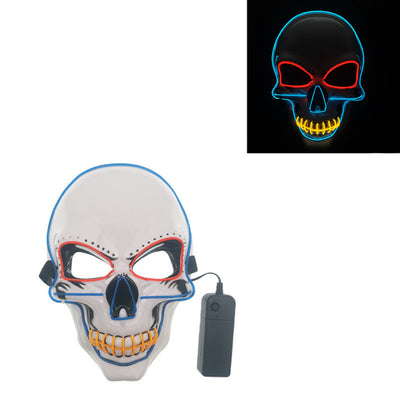 Máscara Calavera LED Resplandeciente con Líneas de Neón - Image 2