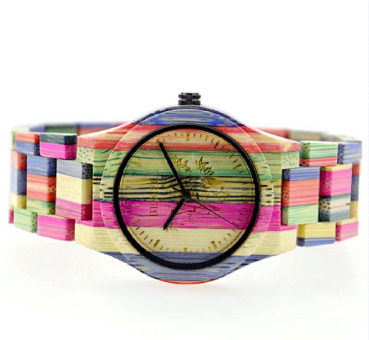 Reloj de Pareja en Madera de Bambú Teñida - Image 11