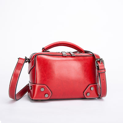 Bolso Mensajero de Cuero para Mujer - Cartera Portátil Elegante - Image 5