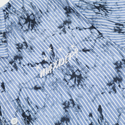 Camisa de Manga Corta Tie-Dye Tinta para Hombre - Image 3