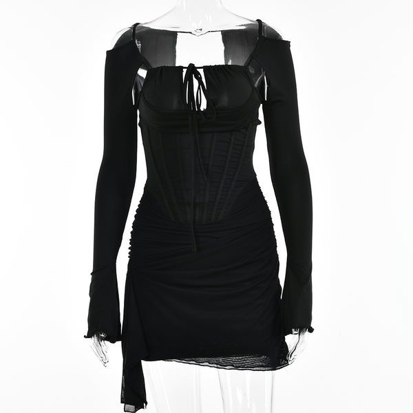 Vestido Túnica Irregular con Tirantes Ajustado para Verano - Image 5
