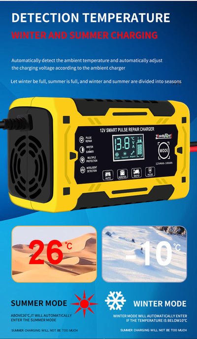 Cargador Inteligente 12V para Baterías de Auto y Moto - Image 12
