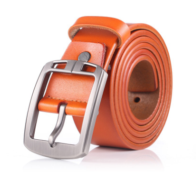 Cinturón de Cuero Retro para Hombre con Hebilla Plateada Estilo Japonés - Image 7