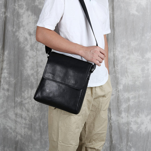 Mochila Ejecutiva de Cuero Genuino con Bolsa Crossbody Vertical de Alta Capacidad - Image 3