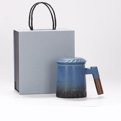 Taza Filtro de Cerámica para Té con Separador de Agua y Tapa - Image 31