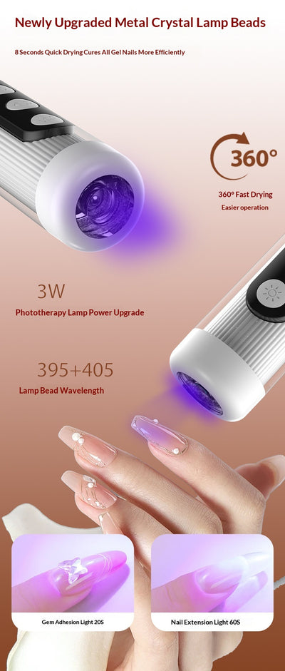 Limadora de Uñas Eléctrica 2 en 1 con Luz LED - Máquina de Manicura Recargable - Image 15