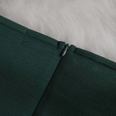 Vestido de Noche Verde Talla Grande con Abertura Elegante - Image 16