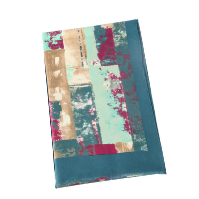 Pañuelo Reversible de Satén con Estampado Graffiti - Image 9