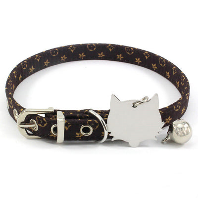 Collar Doble Cara con Grabado Láser y Campana de Cobre para Gatos - Image 4