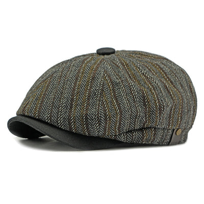 Boina Vintage a Rayas Unisex - Estilo Clásico para Hombre y Mujer - Image 8
