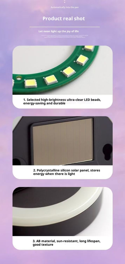 Luz LED Solar Inalámbrica para Ventanilla de Auto con Diseño de Corazón - Image 12