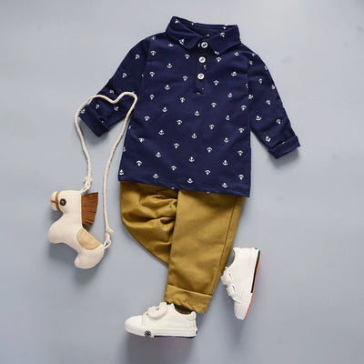 Conjunto de Traje Ejecutivo Polo con Camisa Manga Larga y Pantalón - Image 7